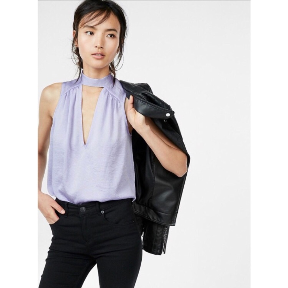 Tie Neck Choker tank